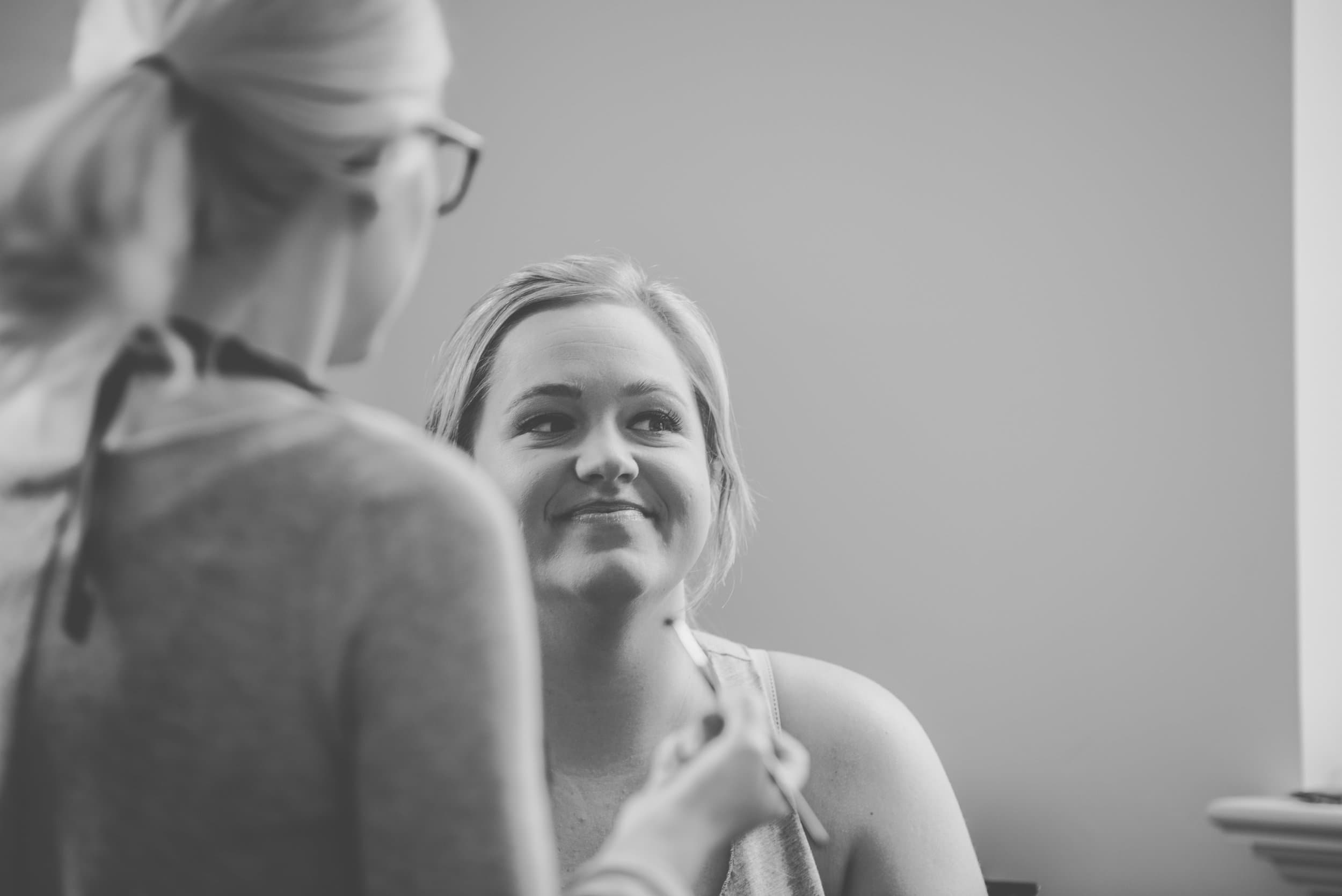 Bridal beauty work by Beauty on Demand
