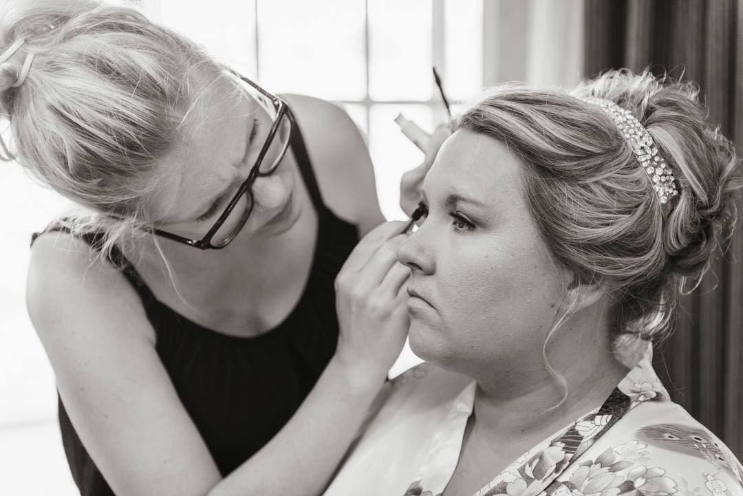 Bridal beauty work by Beauty on Demand