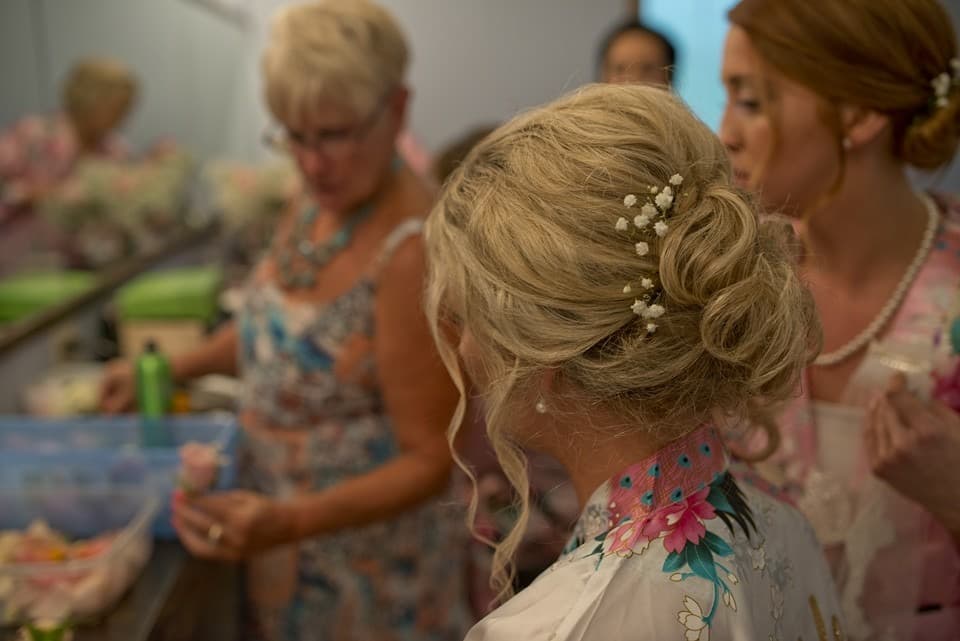 Bridal beauty work by Beauty on Demand