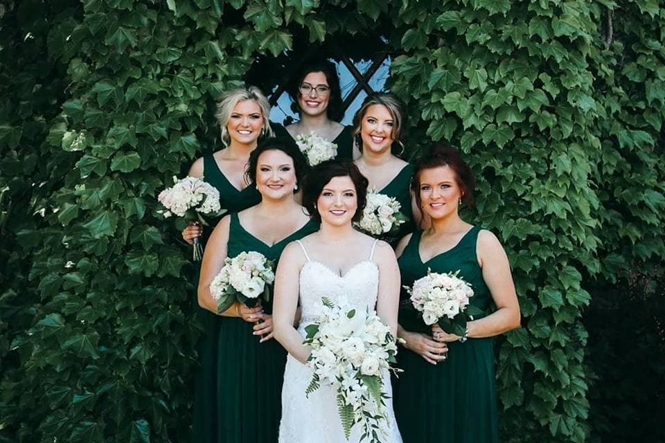 Bridal beauty work by Beauty on Demand